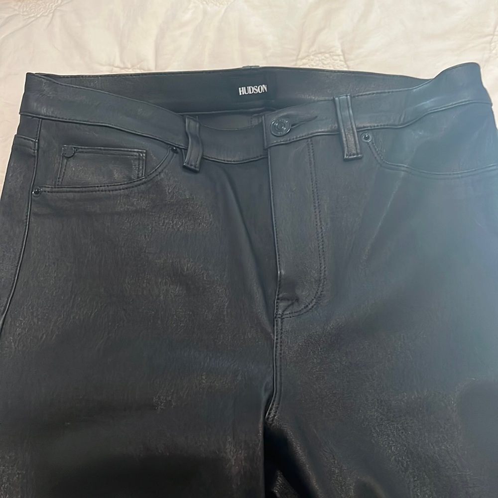 Leather Hudson jeans - Barbara High Rise
